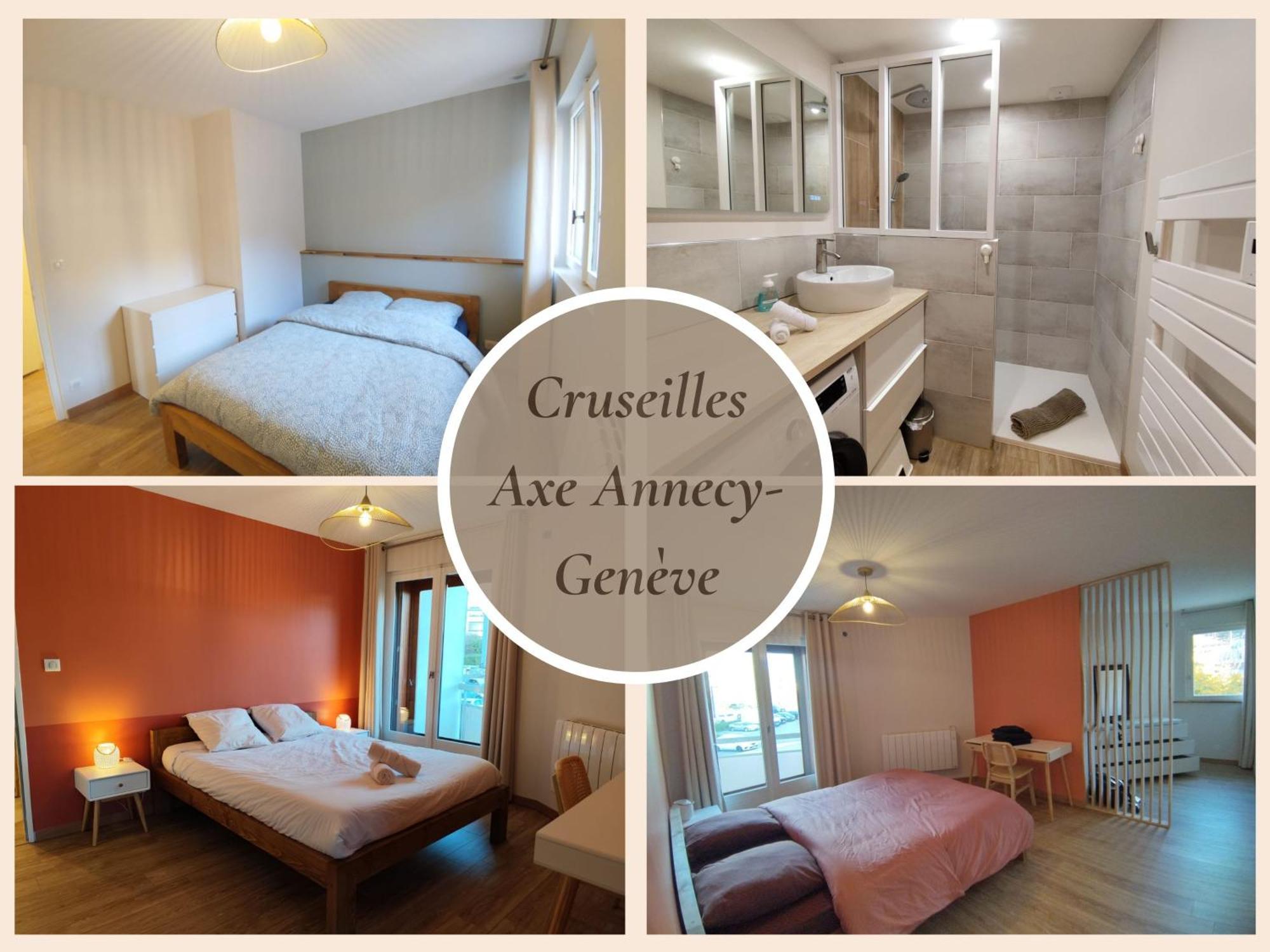 L'ecrin Connecte-axe Annecy-geneve-wifi-confort * Cruseilles