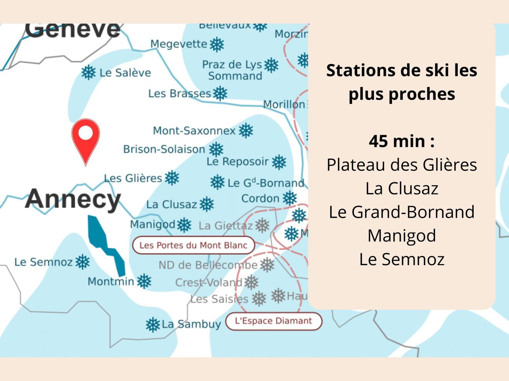 Apartment L'ecrin Connecte-axe Annecy-geneve-wifi-confort