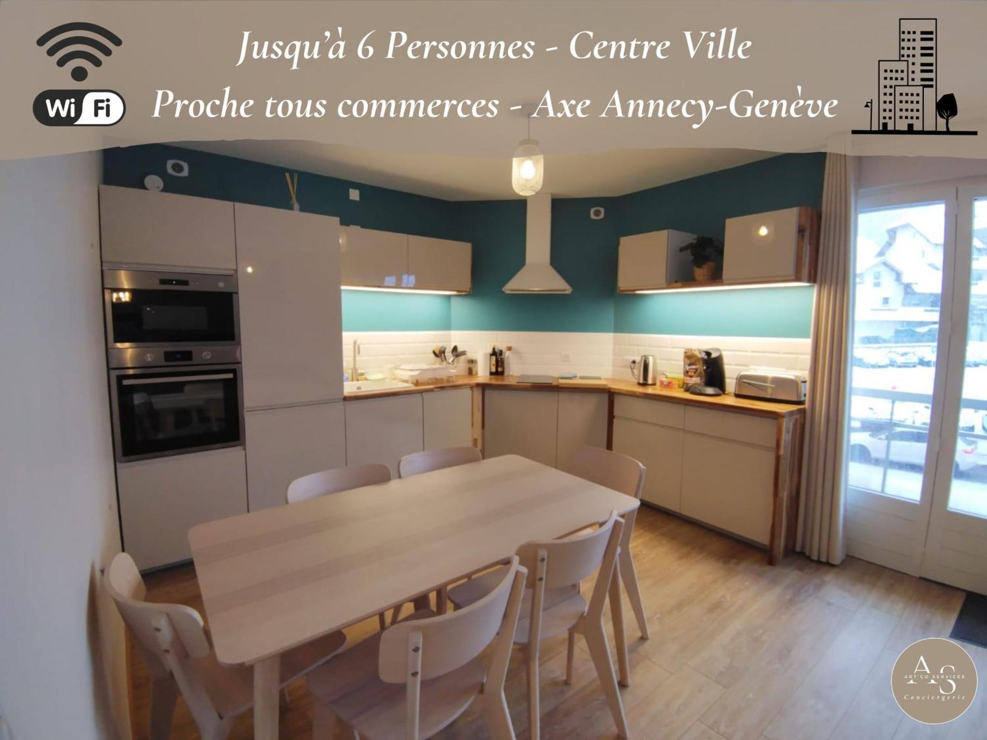 Appartement L'ecrin Connecte-axe Annecy-geneve-wifi-confort